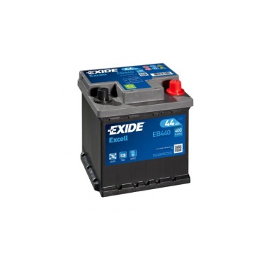 Akumulator Exide Excell 44Ah 400A EB440 kostka prawy+