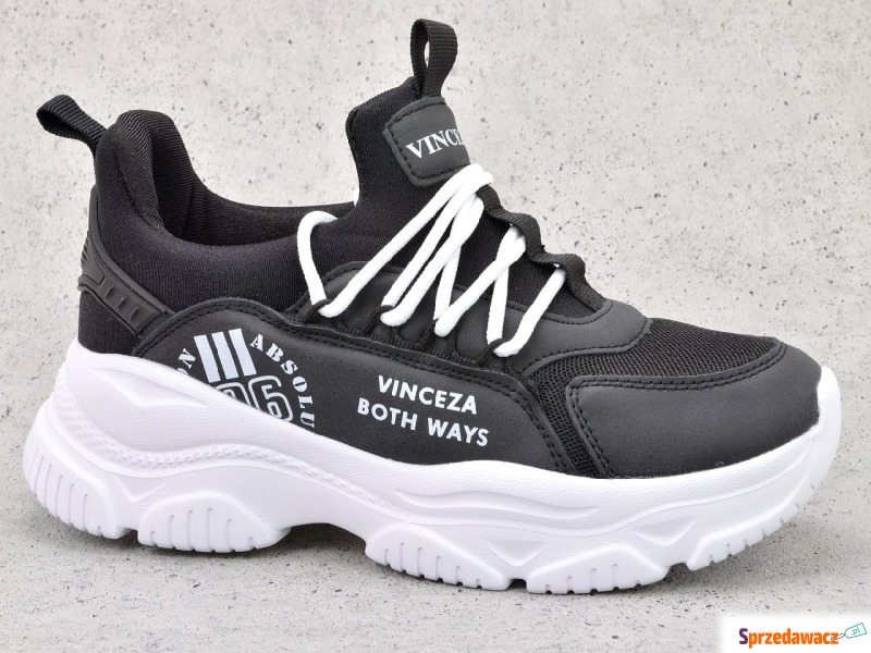 Sneakersy Vinceza 22-8771  czarny - Buty sportowe miejskie... - Ostrołęka