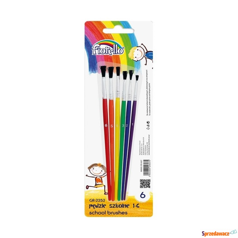 Pędzle akwarystyczne komplet 6...