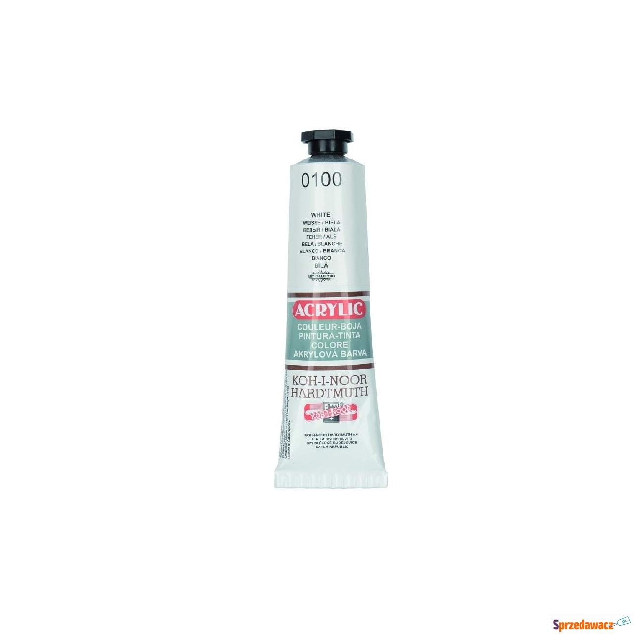 Farba akrylowa 40ml biała 0100...