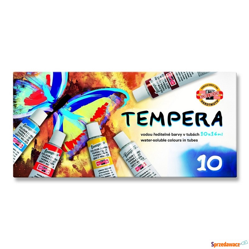 Farby tempera 10 kolorów 16ml...