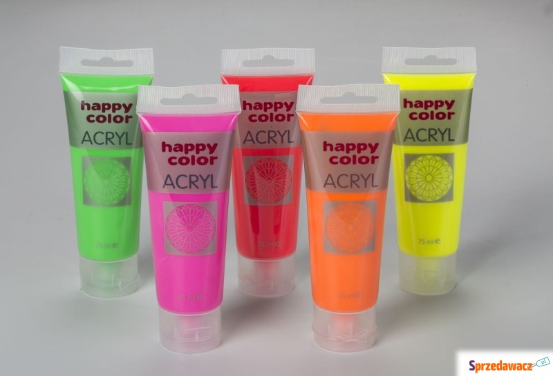 Farba akrylowa 75ml fluorescencyjna Happy-Color - Farby - Toruń
