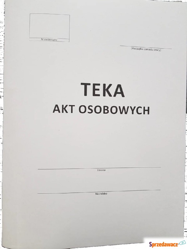 Teczka papierowa A4 do akt osobowych - Teczki na dokumenty - Tychy