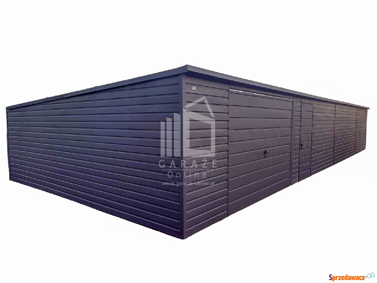 Garaż blaszany 15m x 6m - spad...