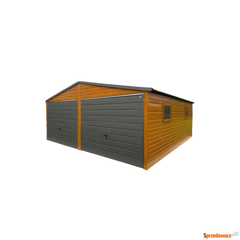 Garaż blaszany 6m x 6m poziom...