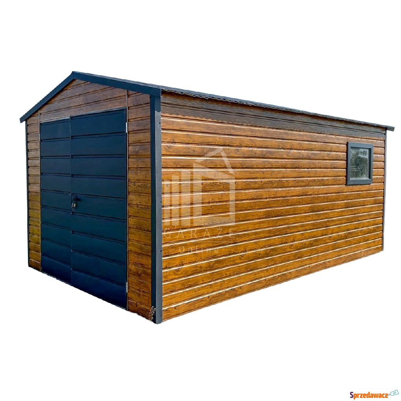 Garaż Blaszany 3,5x5m Brama Dw...
