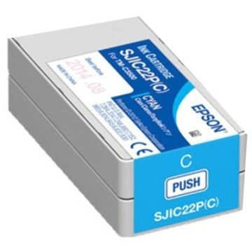 Tusz Oryginalny Epson SJIC22P C (C33S020602) (Błękitny) - DARMOWA DOSTAWA w 24h