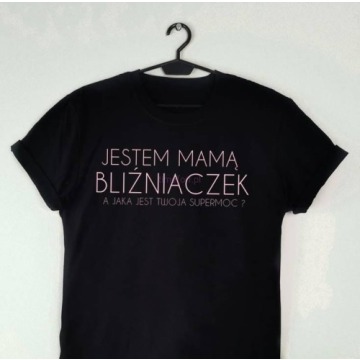 koszulka dla mamy bliźniaczek