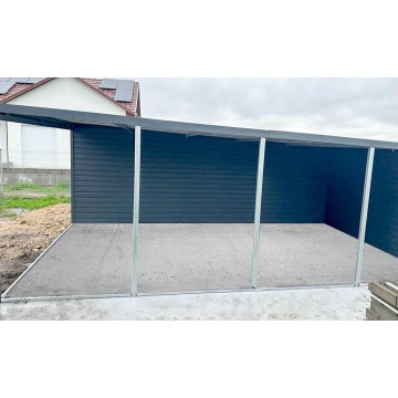 Garaż Blaszany  4m x 6m poziom - wiata 3x6 - spad... - Garaże i wiaty - Bełchatów - zdjęcie 4