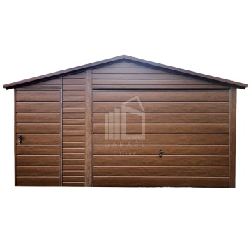 Garaż Blaszany 4,5x6m + Wiata 1,5m Brama Uchylna Drzwi  ID563