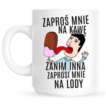 śmieszny kubek na prezent