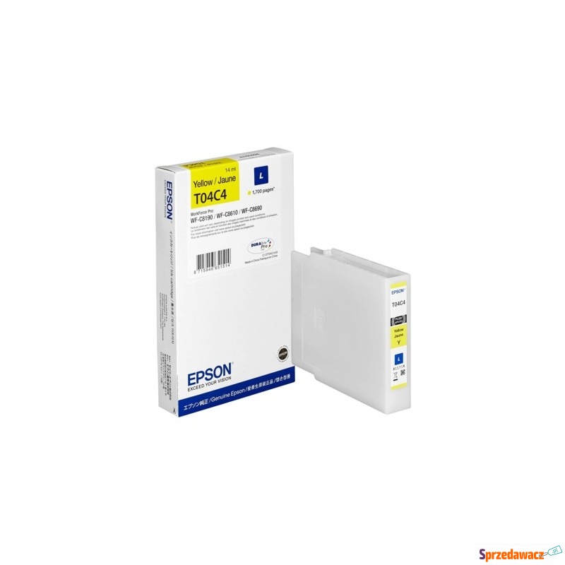 Tusz Oryginalny Epson T04C4 L (C13T04C440) (Ż... - Tusze, tonery - Łódź