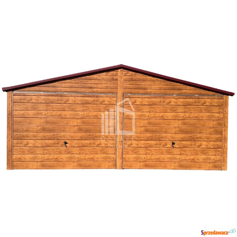 Garaż Blaszany 6x6m 2x Brama uchylna 2x Okno... - Garaże i wiaty - Otwock