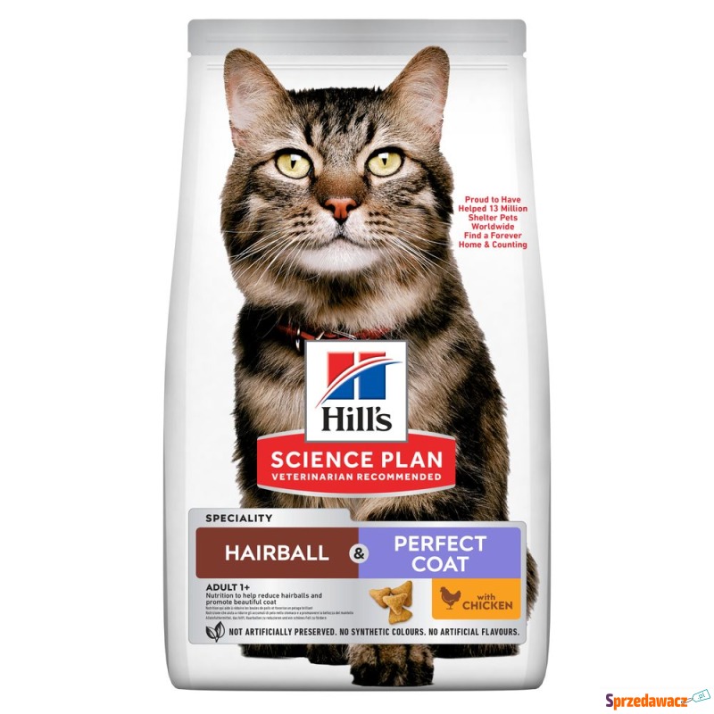 Hill's Science Plan Hairball & Perfect Coat Adult,... - Karmy dla kotów - Chorzów