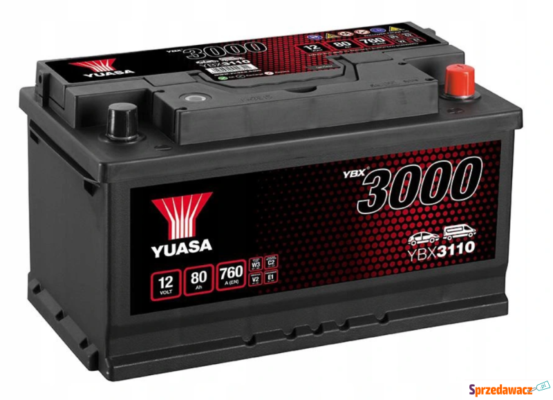 Akumulator 80Ah 760A Yuasa YBX3110