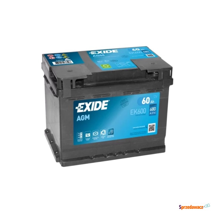 Akumulator 60Ah 680A Exide agm...