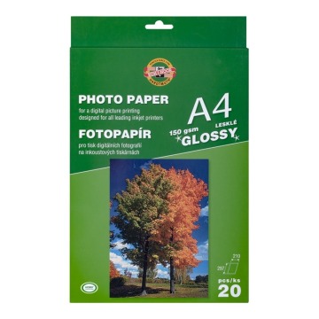 KIN PAPIER FOTO A4 20 ARK.  9757L150  GLOSS 150 G.