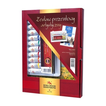 KIN ZESTAW DO MALOWANIA FARBY OLEJNE 161500 + PŁÓTNO MALARSKIE A4 W BLOKU (8)