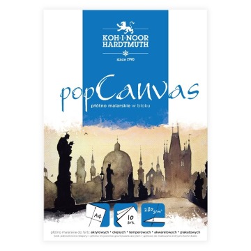 KIN PŁÓTNO MALARSKIE W BLOKU A4 280 G. 10 ARK. - POPCANVAS