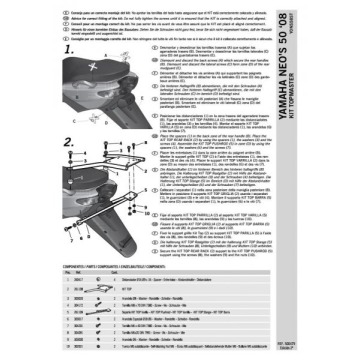SHAD Y0NS58ST STELAŻ KUFRA TYŁ DO YAMAHA NEOS 50