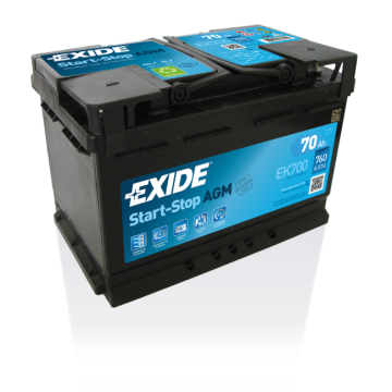 Akumulator Exide AGM start&stop ek700 70Ah 760A - Akumulatory - Kędzierzyn-Koźle - zdjęcie 1