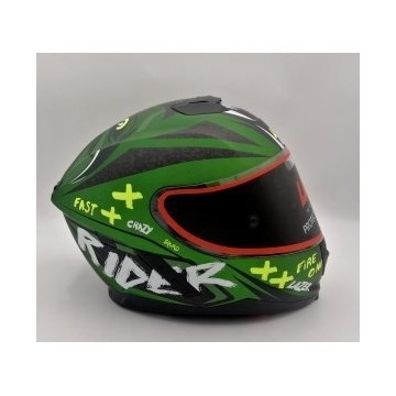 LAZER Kask Motocyklowy RAFALE Oni Zielony Czarny
