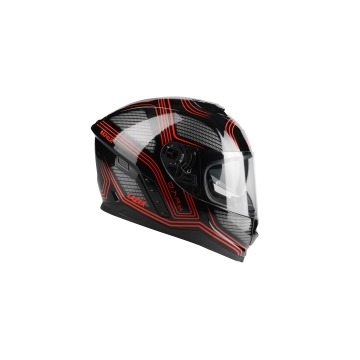 LAZER Kask Integralny RAFALE Darkside Czarny Czerw