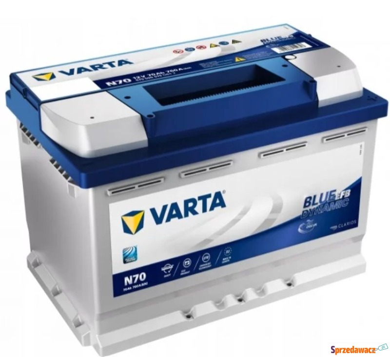 Akumulator 70Ah 760A Varta Blue Dynamic efb s... - Akumulatory - Legnica