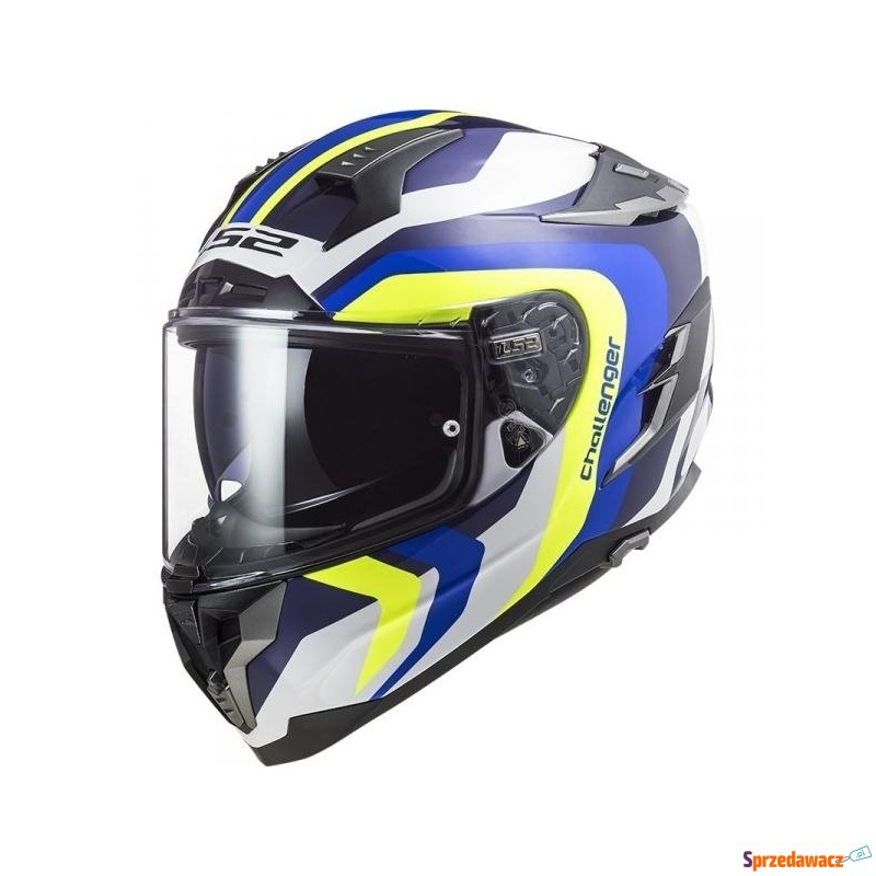 KASK LS2 FF327 CHALLENGER GALACTIC WHITE BLUE - Kaski motocyklowe - Chrzanów