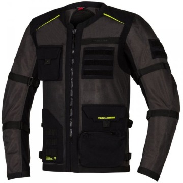 REBELHORN KURTKA TEKSTYL BRUTALE DARK GR/BL/FLO YE