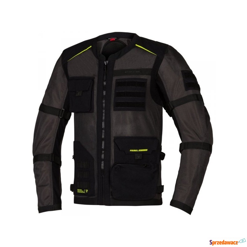 REBELHORN KURTKA TEKSTYL BRUTALE DARK GR/BL/FLO... - Odzież motocyklowa - Dąbrowa Górnicza