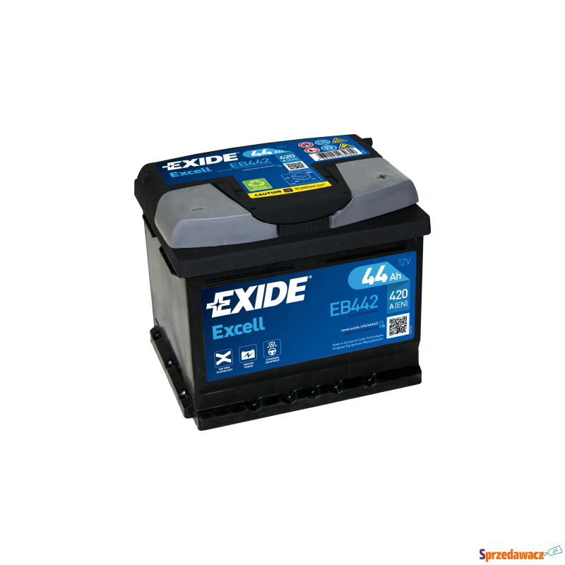 Akumulator 44Ah 420A Exide Excell EB442 - Akumulatory - Grudziądz