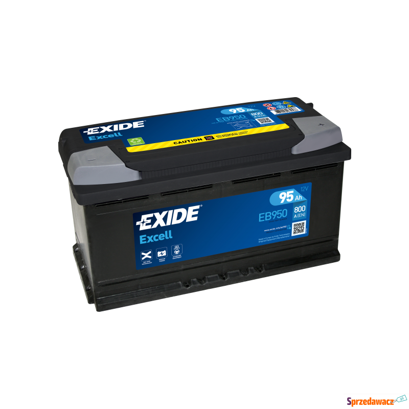 Akumulator 95Ah 800A Exide Excell EB950 - Akumulatory - Grudziądz