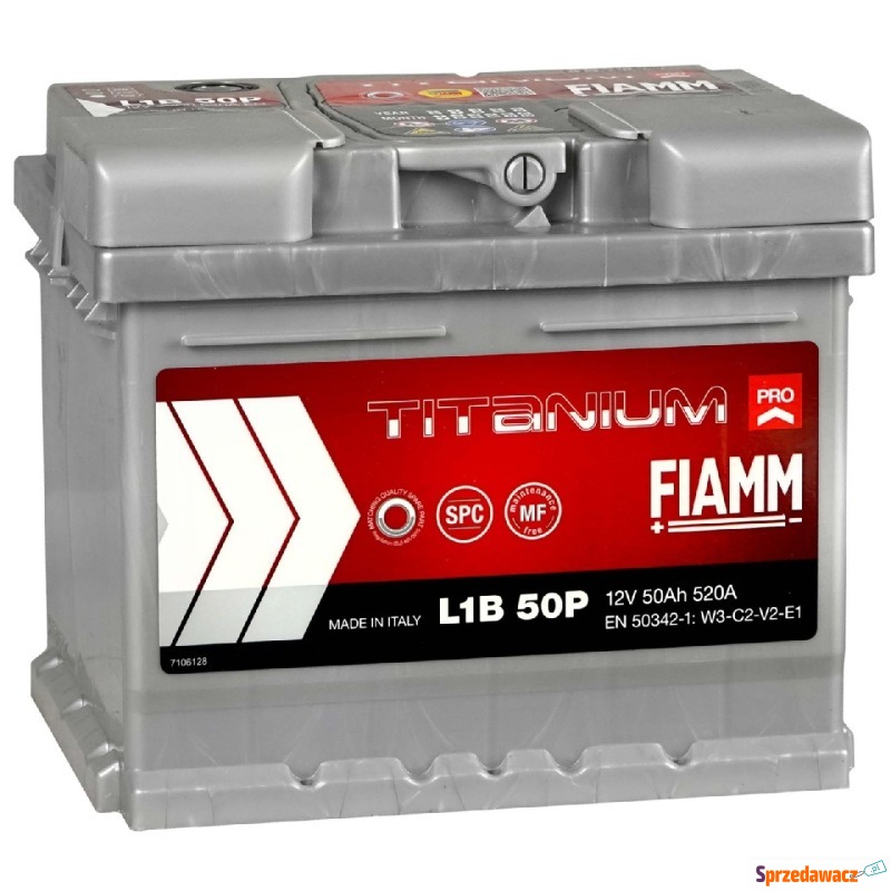 Akumulator 50Ah 520A FIAMM Titanium pro 12V prawy+ - Akumulatory - Białystok