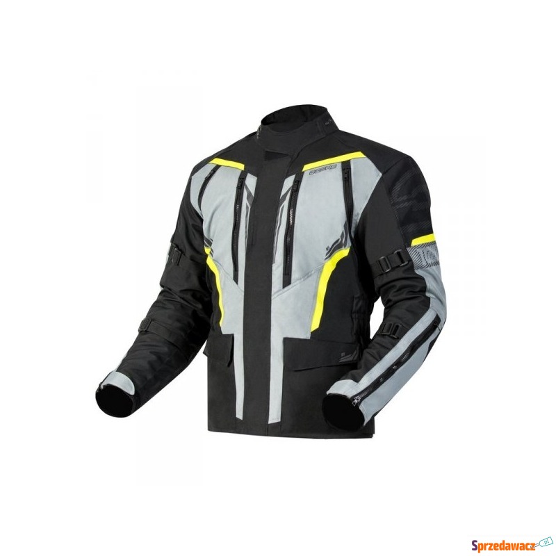OZONE KURTKA TEKSTYLNA TOUR III BLACK/GREY/FLUO... - Odzież motocyklowa - Rzeszów