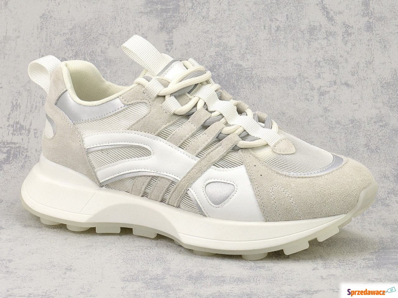 Sneakersy Vinceza 66744 biały szary