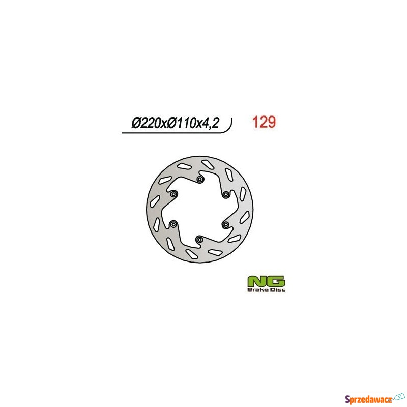 NG129 TARCZA HAMULCOWA TYŁ KTM SX/EXC/LC 4 220x110 - Układ hamulcowy - Pińczów