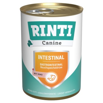 RINTI Canine Intestinal z wołowiną, 400 g - 24 x 400 g