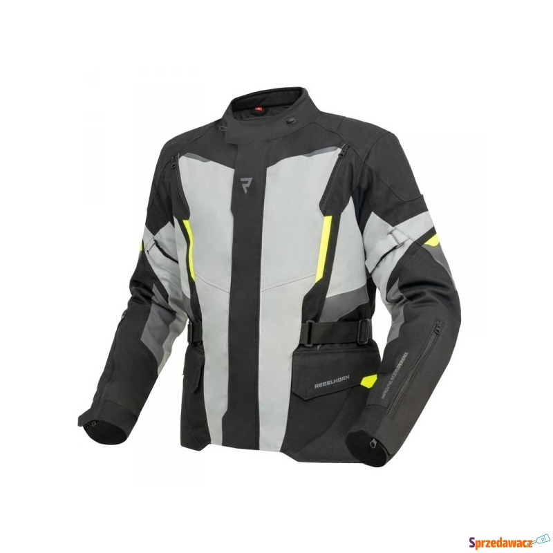 REBELHORN KURTKA TEKSTYLNA SCOUT BLACK/GREY/FLU... - Odzież motocyklowa - Łomża