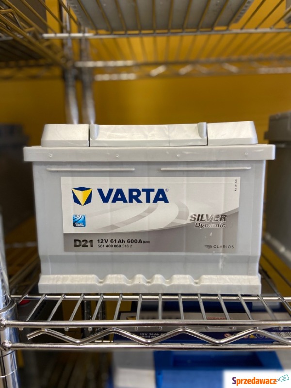 Akumulator 61Ah 600A Varta Silver Dynamic D21 - Akumulatory - Tczew