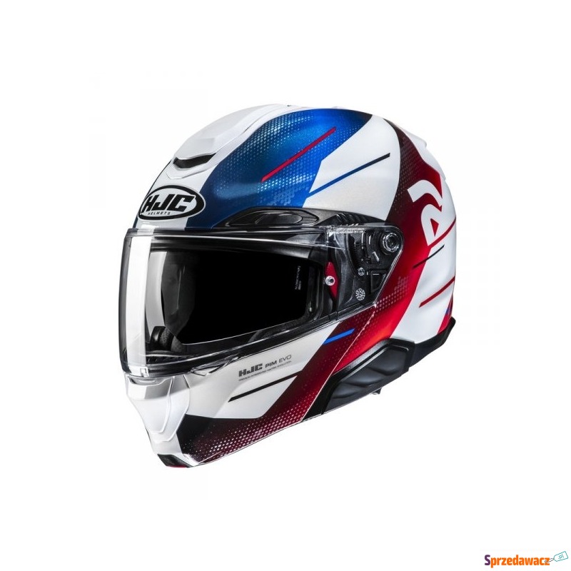HJC KASK SYSTEMOWY RPHA91 BLAT BLACK/WHITE/BLUE - Kaski motocyklowe - Biała Podlaska