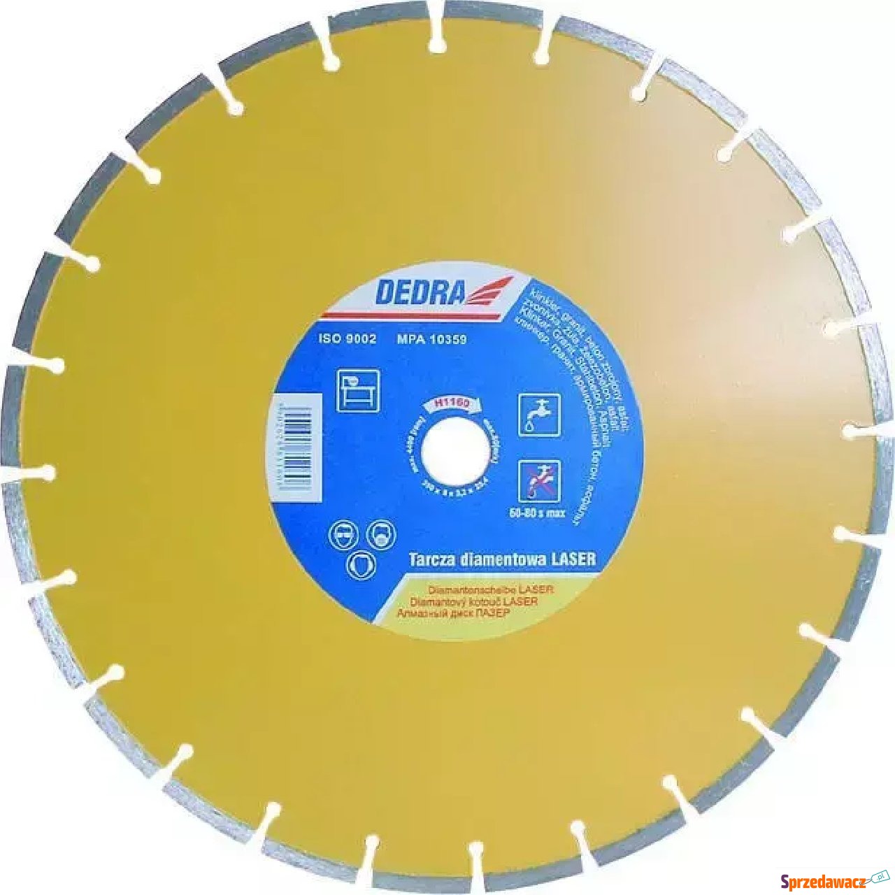 TARCZA DIAMENTOWA LASER DO BETONU,...