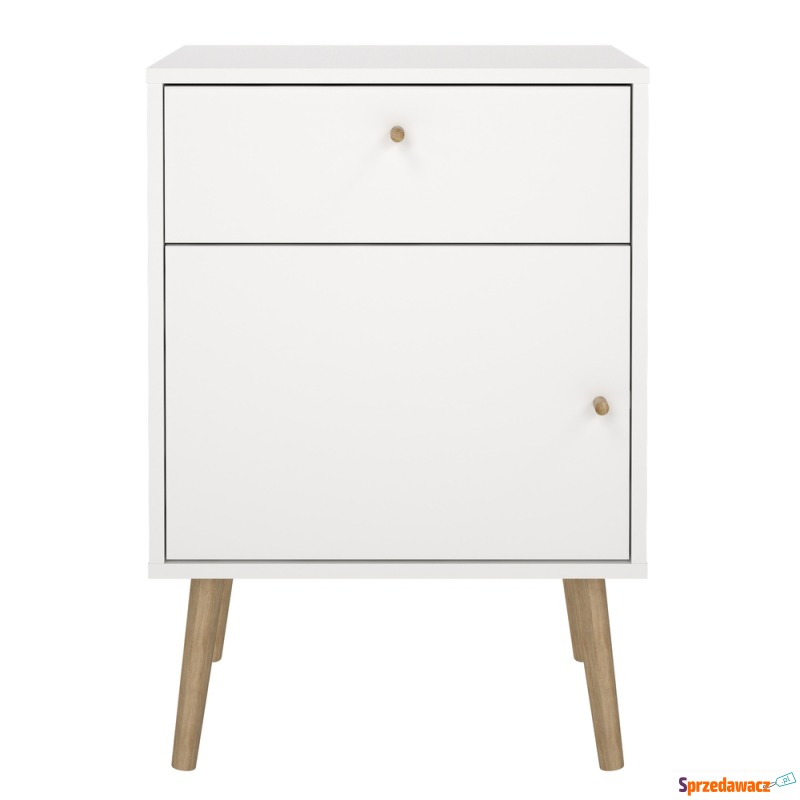 Szafka nocna biała mat 50 cm Bodo