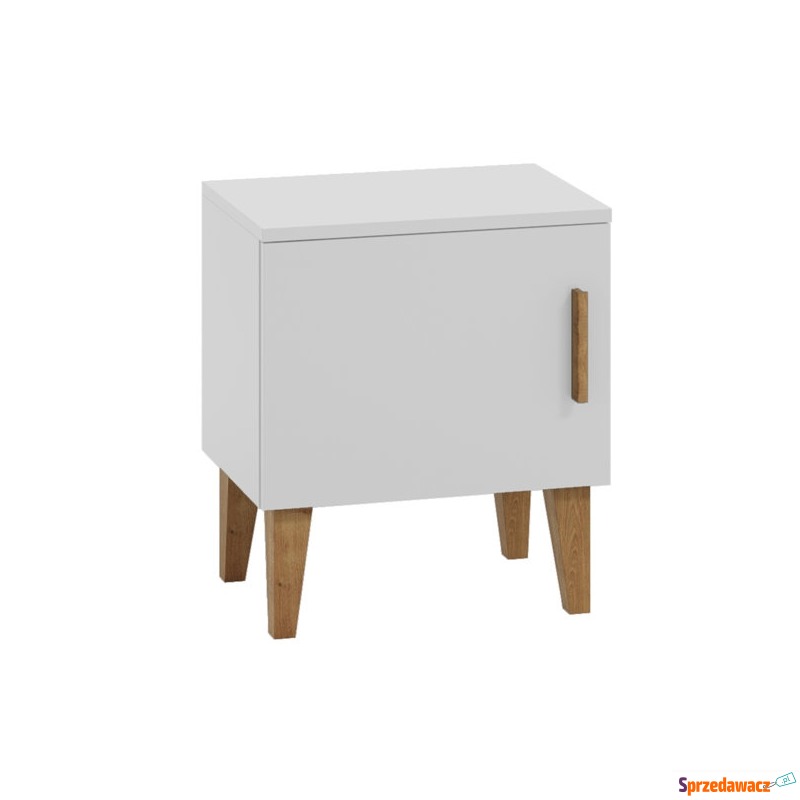 Szafka nocna biała mat 50 cm From