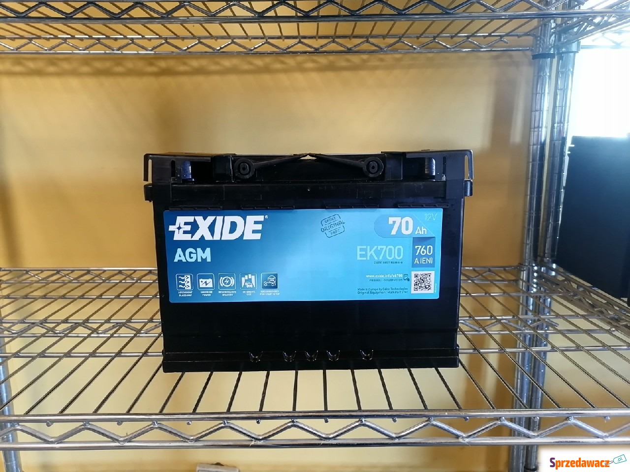Akumulator 70Ah 760A Exide agm...