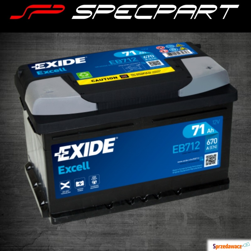 Akumulator 71Ah 670A Exide Excell