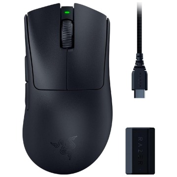 Myszka gamingowa Razer DeathAdder V3 Pro + HyperPolling Dongle bezprzewodowa 30000 dpi optyczna czar