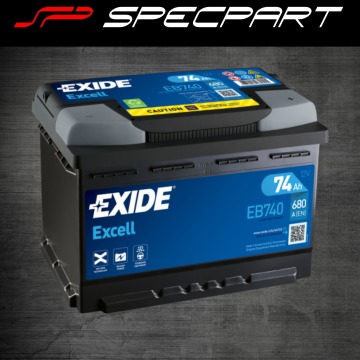 Akumulator 74Ah 680A Exide Excell - Akumulatory - Łódź - zdjęcie 1