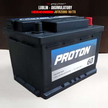 Akumulator 60Ah 480A PROTON - Akumulatory - Lublin - zdjęcie 2