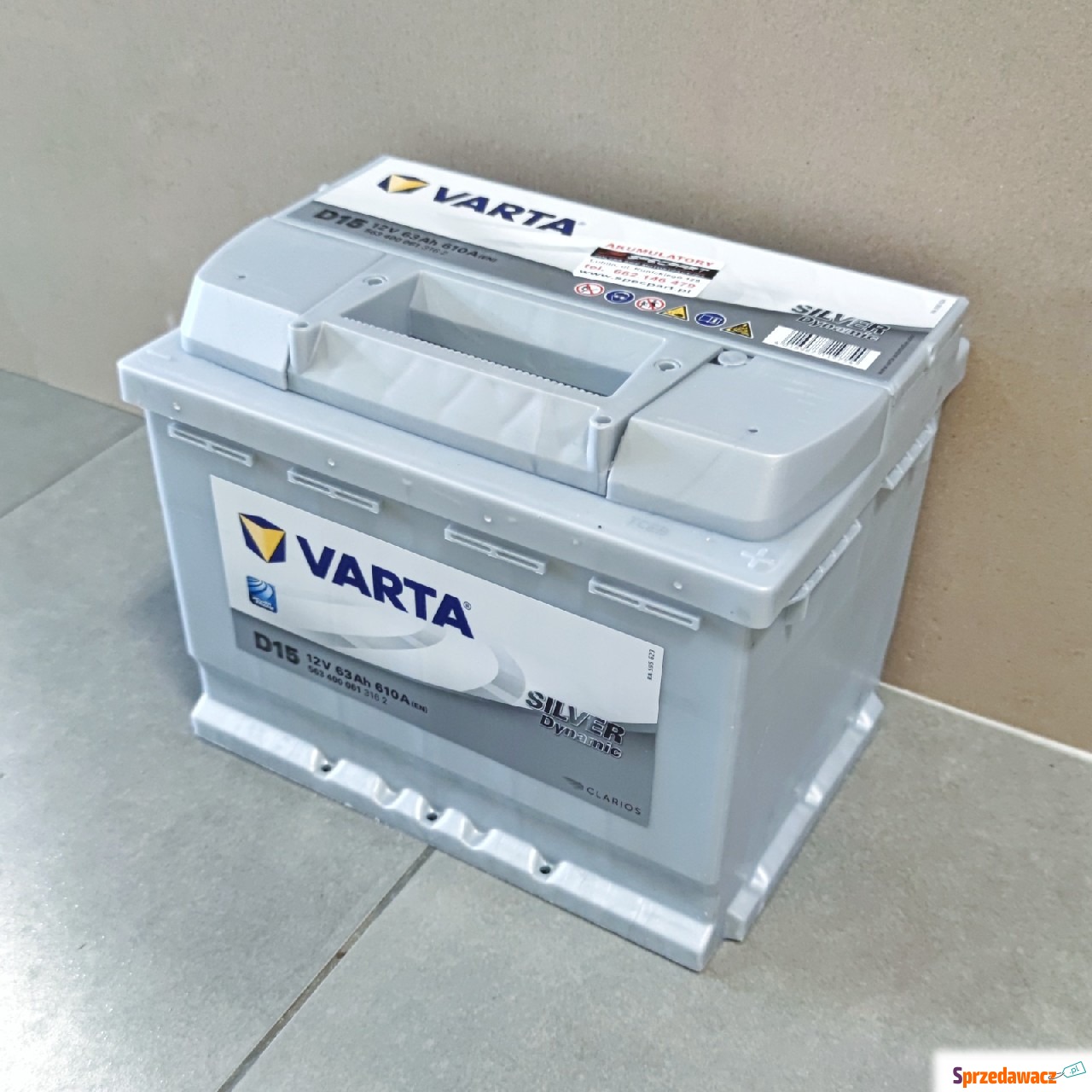 Akumulator 63Ah 610A EN Varta...